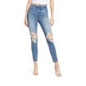 Good American Good Waist Jeans, Waist-Nipping Skinny High Rise Size 10/30 NWT